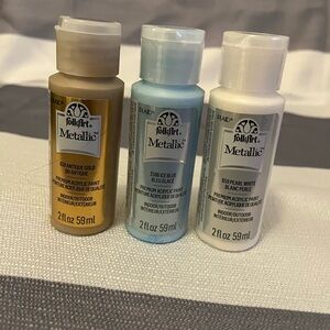 Folk Metallic Acrylic Paint 2 oz bottles new